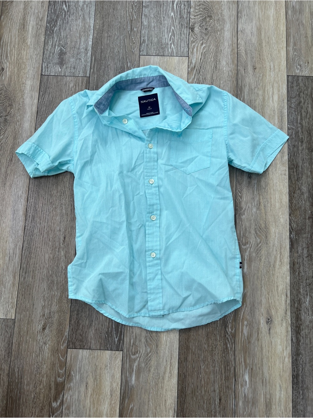 Nautica blue button down skirt boy
